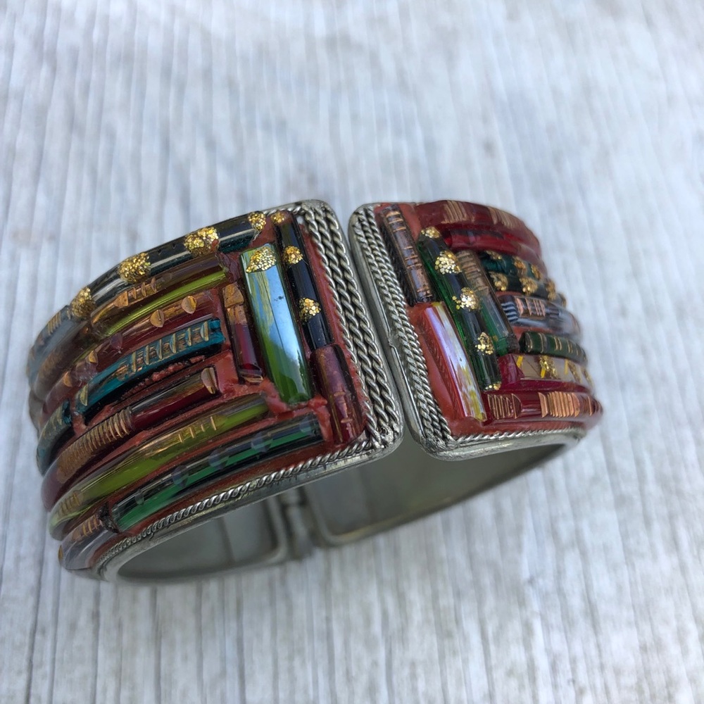 BEADED bracelet circa 80s